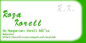 roza korell business card